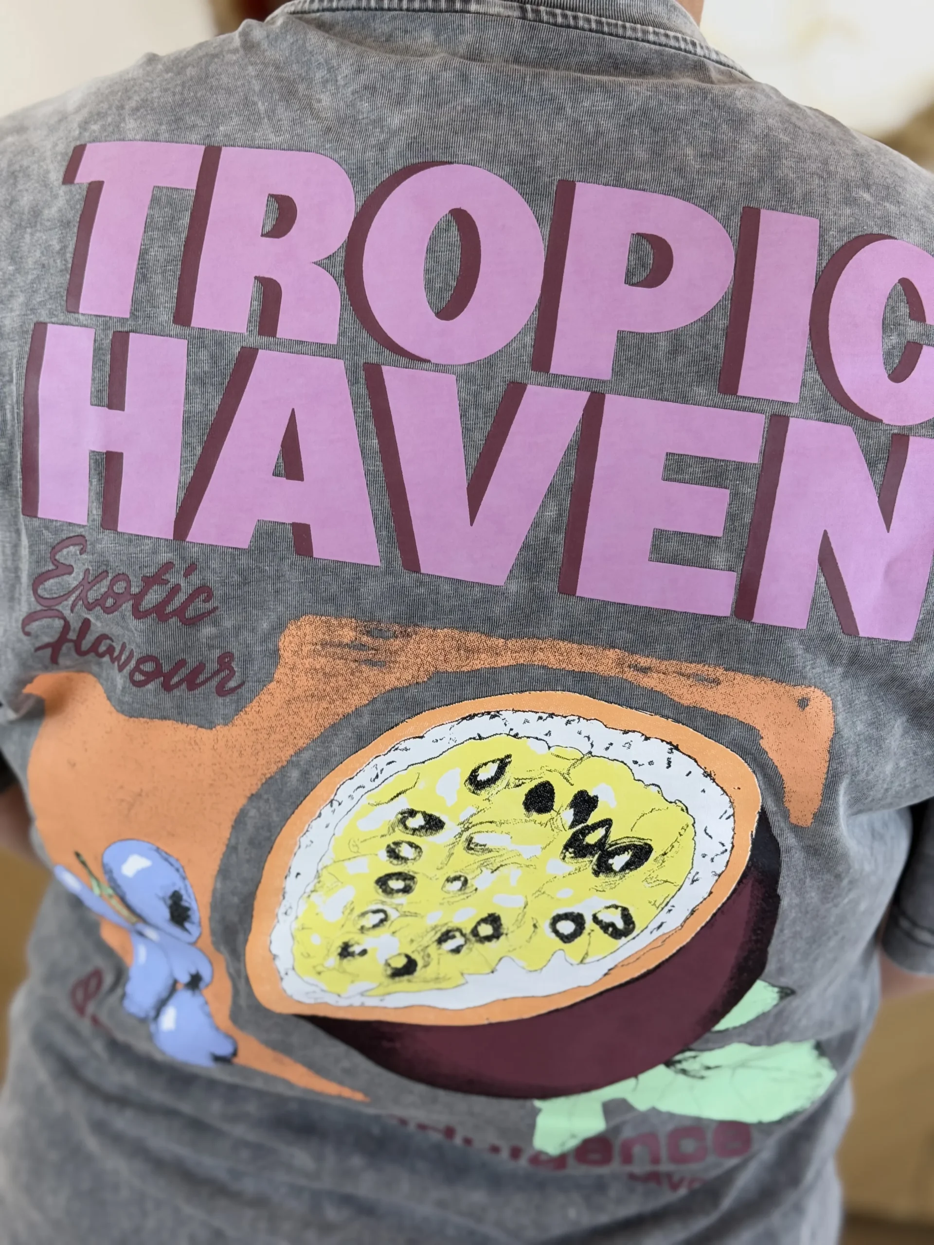 T-shirt gris anthracite femme – Image 3