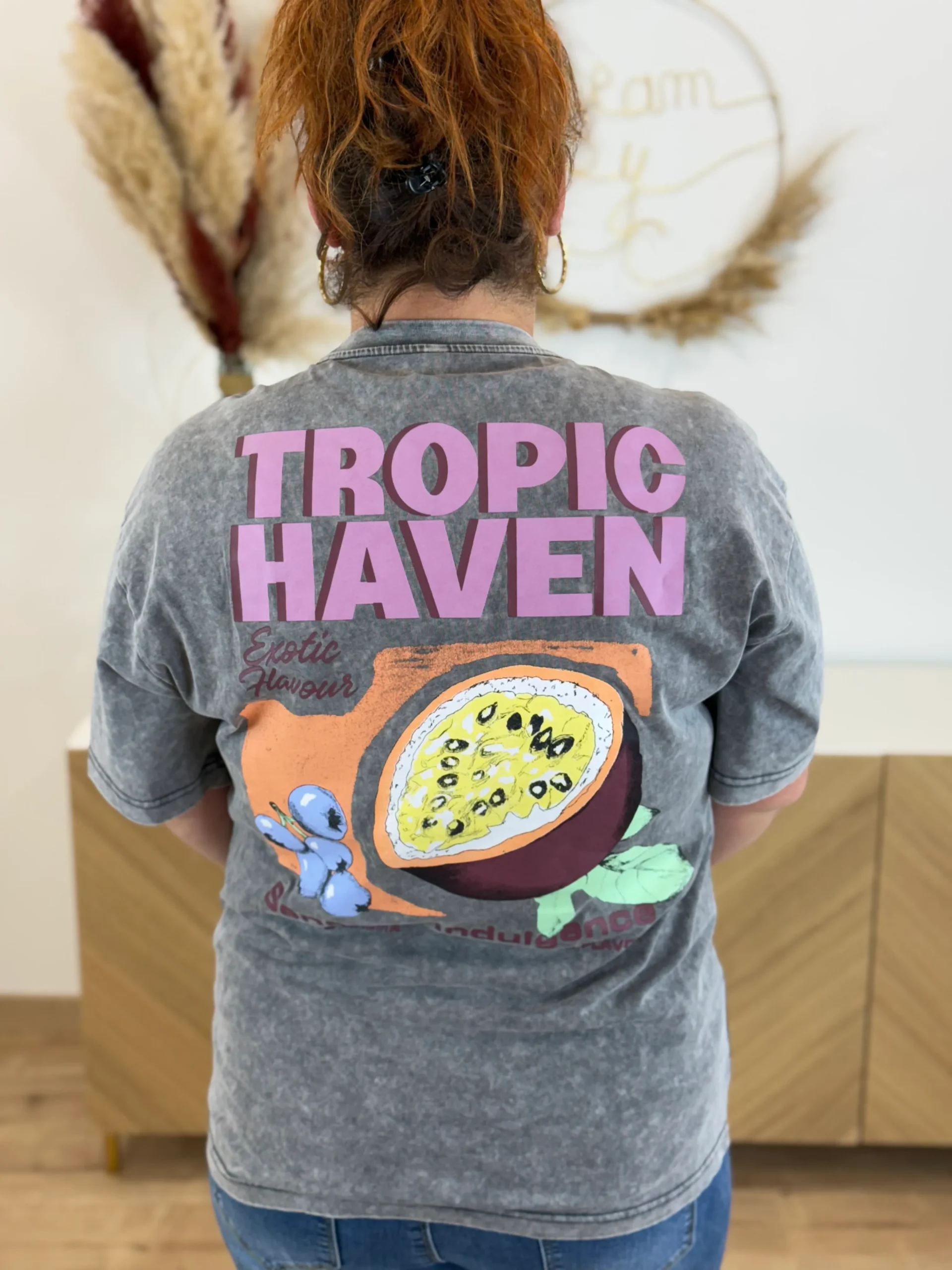 T-shirt gris anthracite femme – Image 4