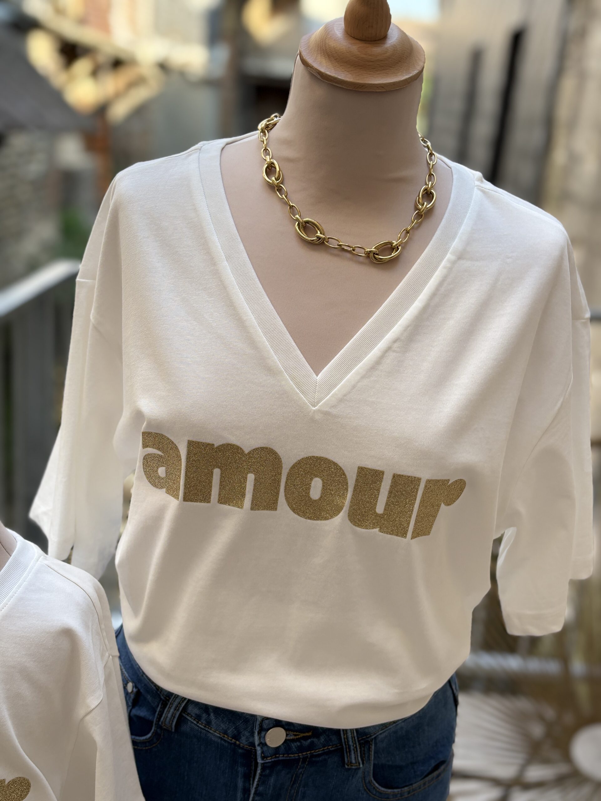 T-shirt « amour » blanc pulpeuses – Image 7
